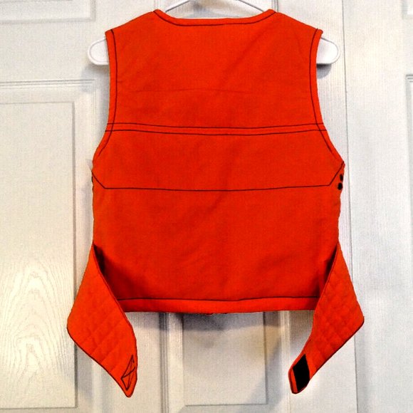NWT Orange Vest PXP Paris Utility Hi Vis Padded Camping Shoot Tactical UK-M=US S - Picture 7 of 11